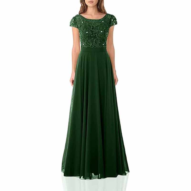 Long lace bridesmaid dresses with cap sleeves lace top wedding guest d SD Dresscode & Fashiontrends Long lace bridesmaid dresses with cap sleeves lace top wedding guest d SD Dresscode & Fashiontrends