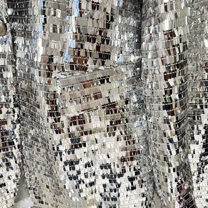 Sequin-Embellished Silver Pantsuit For Women