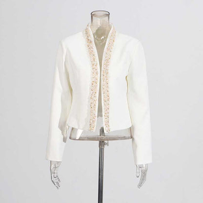 Women's White Mini Skirt Suit Wedding Suit Short Skirt Suit
