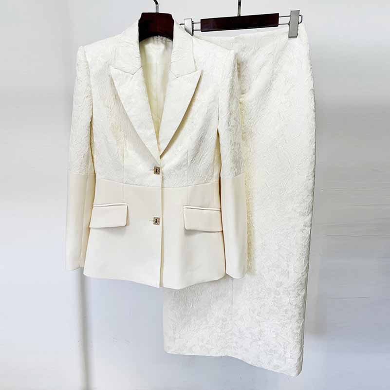 Women's Skirt Suit Elegant Formal Suit High Fashion Wedding Suit