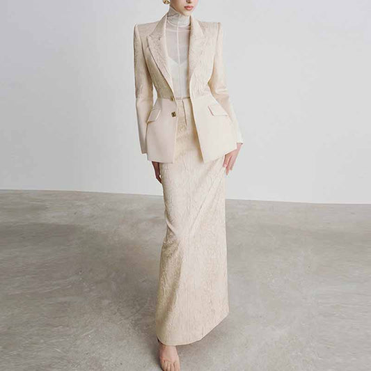 Women's Skirt Suit Elegant Formal Suit High Fashion Wedding Suit