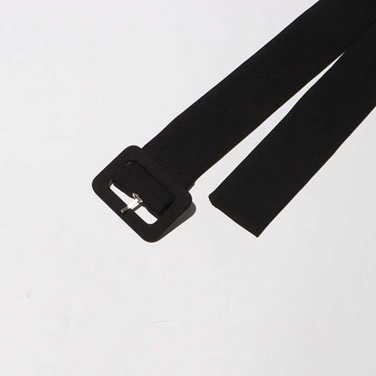 Women's Midi Skirt Suit Off Shoulder Long Sleeve Pleated Skirt Set With Belt