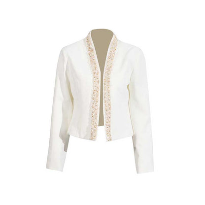 Women's White Mini Skirt Suit Wedding Suit Short Skirt Suit