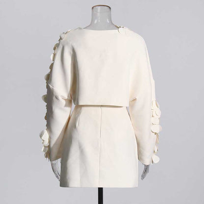 Short Jacket Skirt Two Pieces Set Skirt Suit