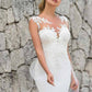 Ball-Gown Princess Scoop Court Train Lace Tulle Wedding Dress With Beading Sequins