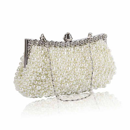 Pearl Wedding Bag Bridal Clutch Bag Cocktail Party Handbag