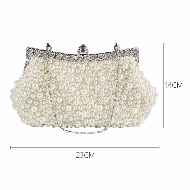 Pearl Wedding Bag Bridal Clutch Bag Cocktail Party Handbag