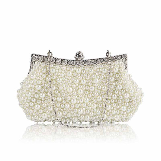 Pearl Wedding Bag Bridal Clutch Bag Cocktail Party Handbag