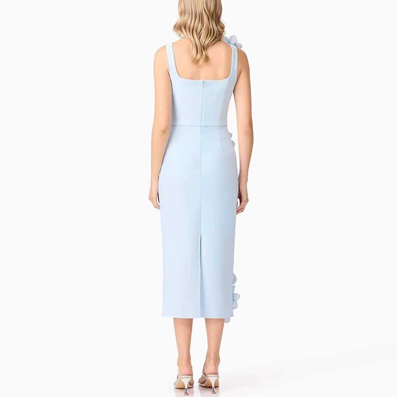 Flower Applique Midi Dresses for women