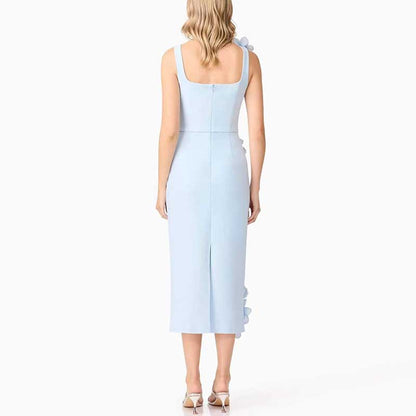 Flower Applique Midi Dresses for women