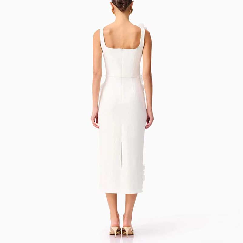 Flower Applique Midi Dresses for women