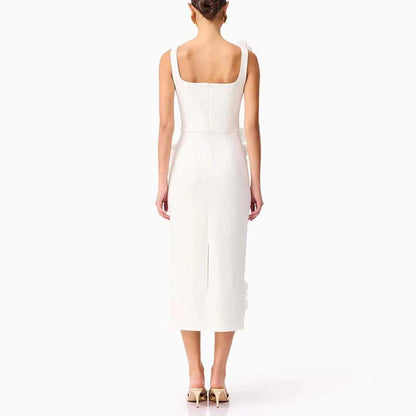 Flower Applique Midi Dresses for women