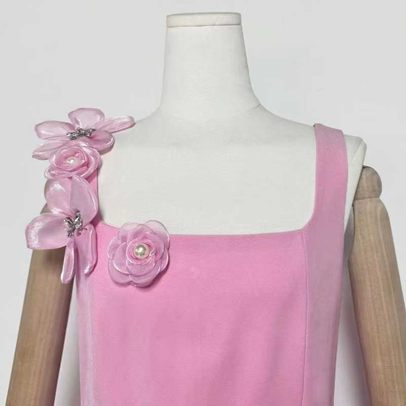 Flower Applique Midi Dresses for women