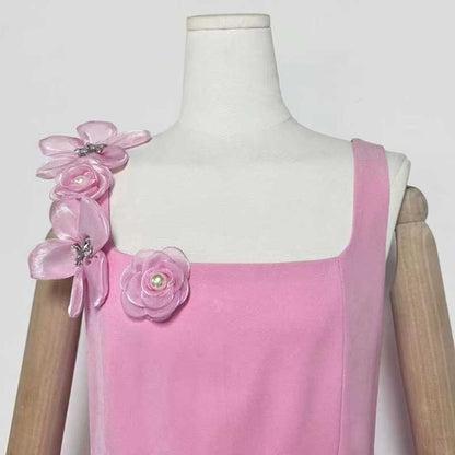 Flower Applique Midi Dresses for women