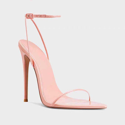 Women's Strap Heels Prom Pumps in Black, Pink, Apricot