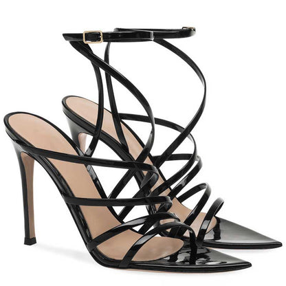 Women's Strappy High Heels Sandals Summer Dress Shos Stiletto Heels