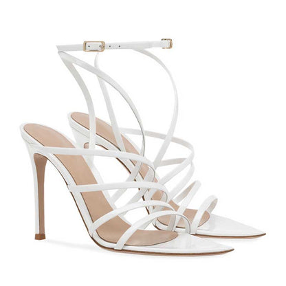 Women's Strappy High Heels Sandals Summer Dress Shos Stiletto Heels