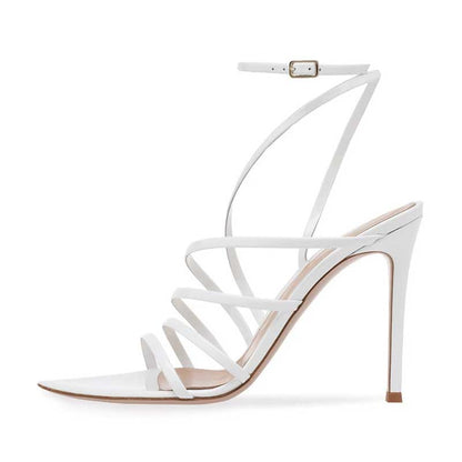 Women's Strappy High Heels Sandals Summer Dress Shos Stiletto Heels