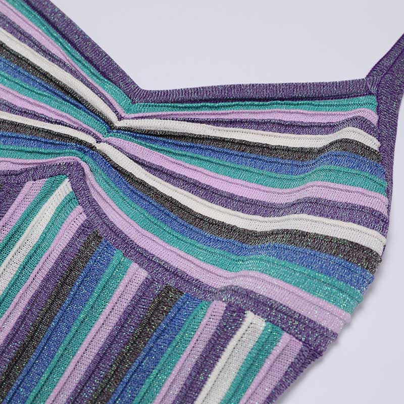 Spaghetti Strap Knit Midi Dresses