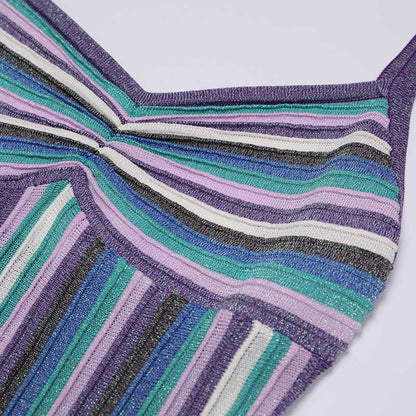 Spaghetti Strap Knit Midi Dresses