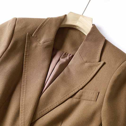 Women's Blazer Suits One Button Two Piece Solid Pant Suit Wedding Business Office Lady Suits Sets