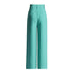 Womens Turquoise Pantsuit Summer Two Pieces Suit Trendy Wide-Legs Suit