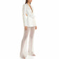 Hollowed Wedding Pantsuit with Pearls Event Set Formal Suits