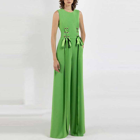 Sleeveless Straight Active Jumpsuit