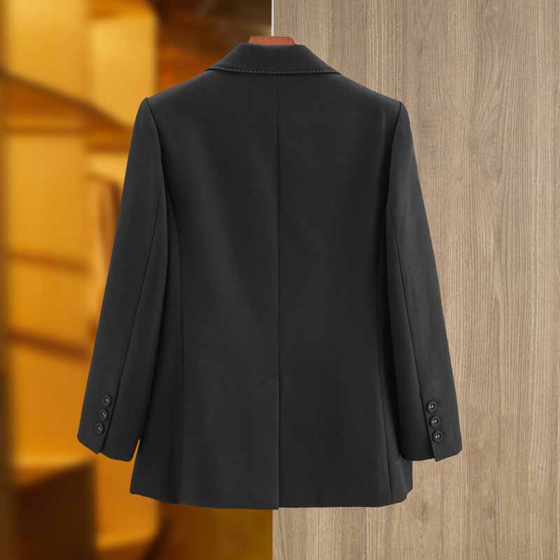 Women's one button blazer with Pocket in Black,Green,Khaki Color