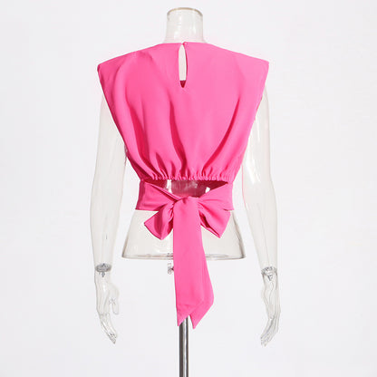 Sleeveless Top Two-Pieces Set Casual Pantsuit