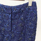 Women's Navy Blue Sequin Laced Blazer Suit Two Pieces Formal Pantsuit