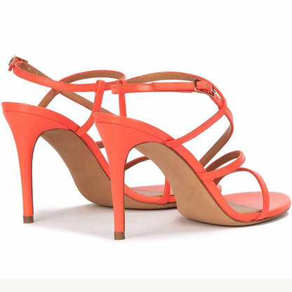 Women's Strappy Heels Candy Colored Sandals