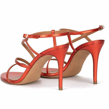 Women's Strappy Heels Candy Colored Sandals