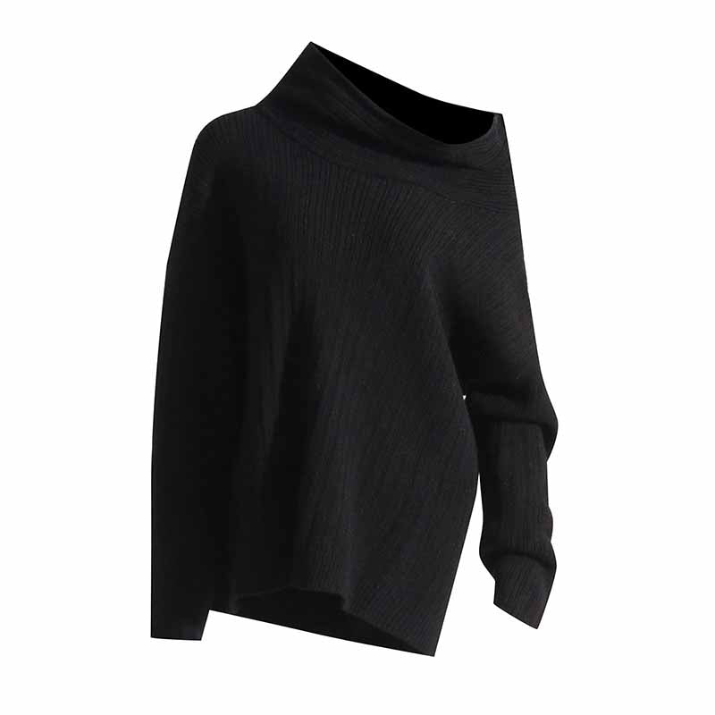 Irregular loose sleeves knitted sweater