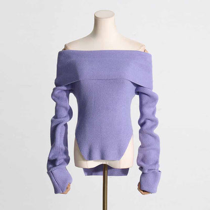 Women's Knit Top Off-Shoulder Sweater