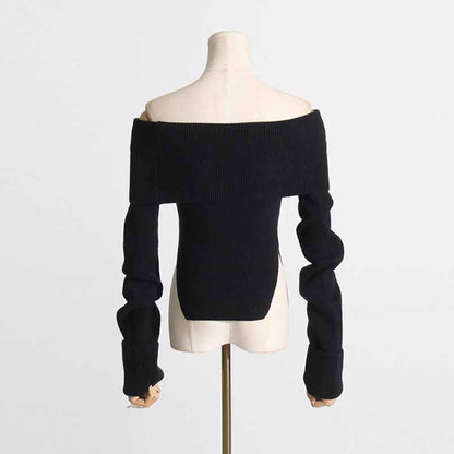 Women's Knit Top Off-Shoulder Sweater