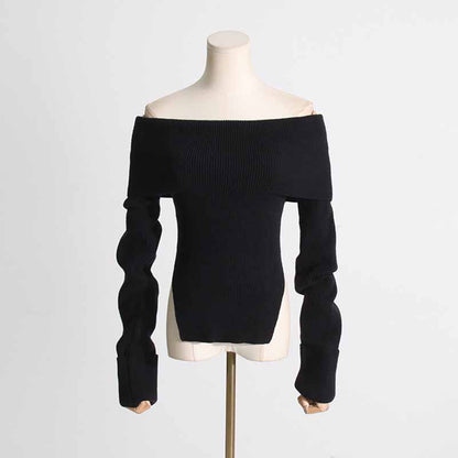 Women's Knit Top Off-Shoulder Sweater