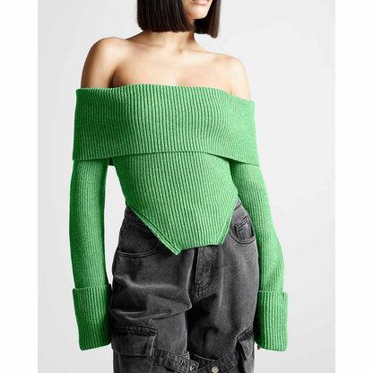 Women's Knit Top Off-Shoulder Sweater