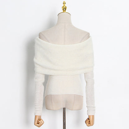 Women's Off-Shoulder Knitted Top