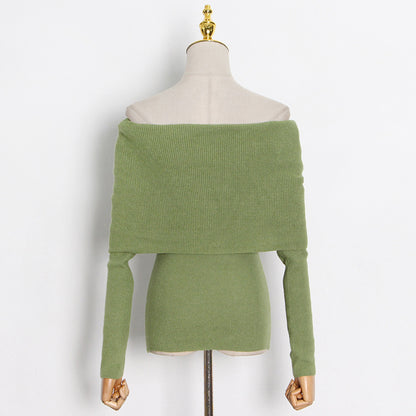 Women's Off-Shoulder Knitted Top