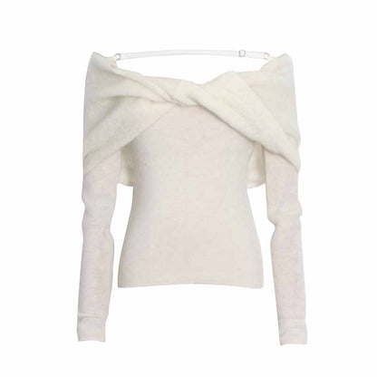 Women's Off-Shoulder Knitted Top