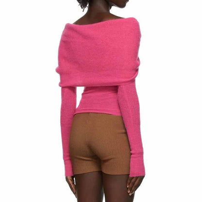 Women's Off-Shoulder Knitted Top