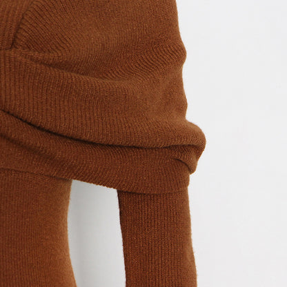 Women's Off-Shoulder Knitted Top