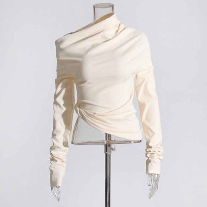 Women's Asymmetric Ribbed Top