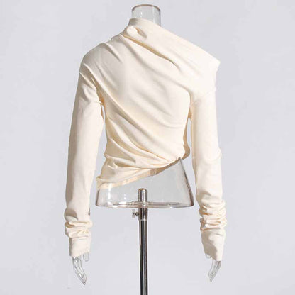 Women's Asymmetric Ribbed Top