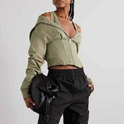 Women's Layered Corset hoodie