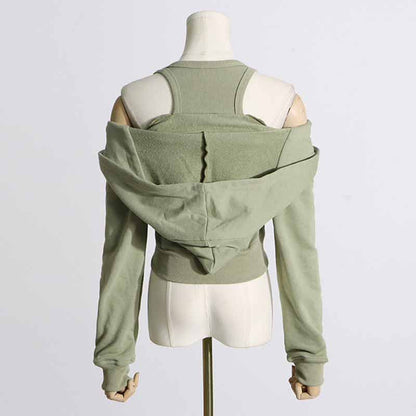 Women's Layered Corset hoodie