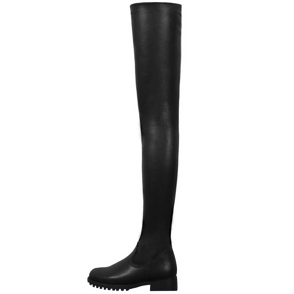 Lady's Extra Long Platform Boots