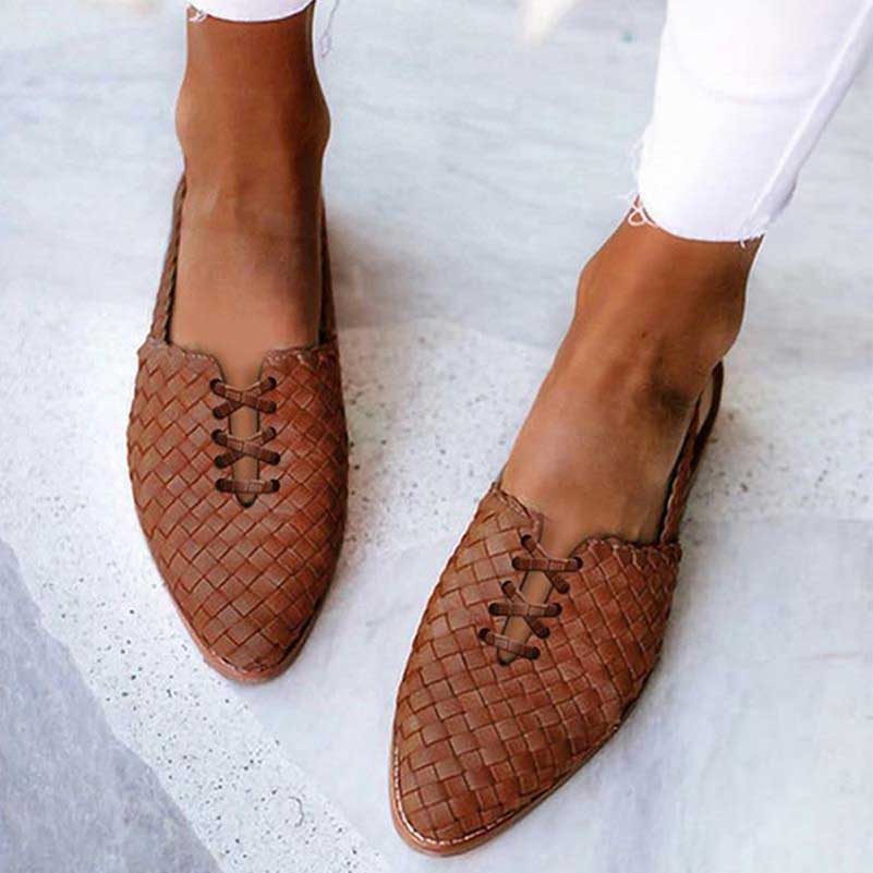 Women's Woven Leisure Sandals Trendy Flat Shoes