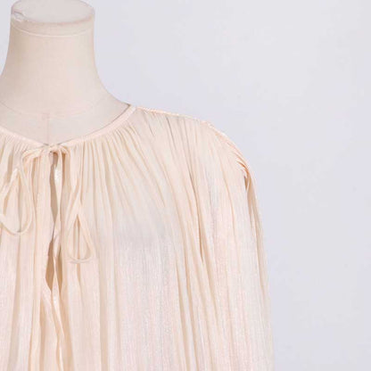 Women's Pleated Ruffle Mini Dress